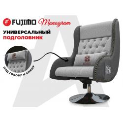 Дизайнерское кресло FUJIMO Monogram Silver Steel
