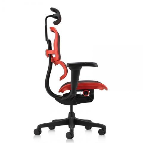 Кресло Falto Ergohuman 2 Ultra Game (наклон вперед, сетка, черный с красным)