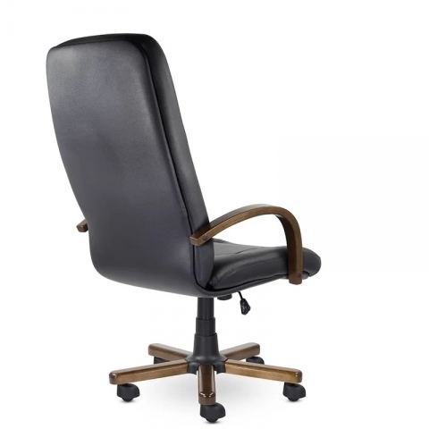 Кресло Идра В дерево D8 (темный орех) S-0426 (светло-коричневый)