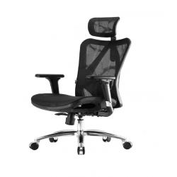 Кресло SIHOO M57 (2D поясничный упор, сетка, чёрный)