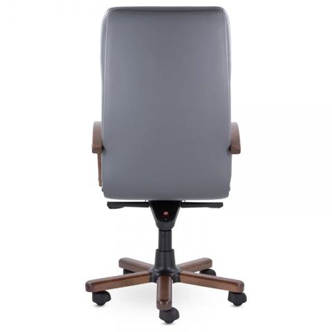 Кресло К-10 Верона В дерево D8 (темный орех) МБ S-0422 (темно-серый)