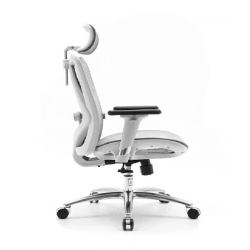 Кресло SIHOO M57 (2D поясничный упор, сетка, серый)