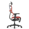 Кресло Falto Ergohuman Ultra X9 GAMING с подножкой (чёрный/красный каркас/сетка Equator Red)