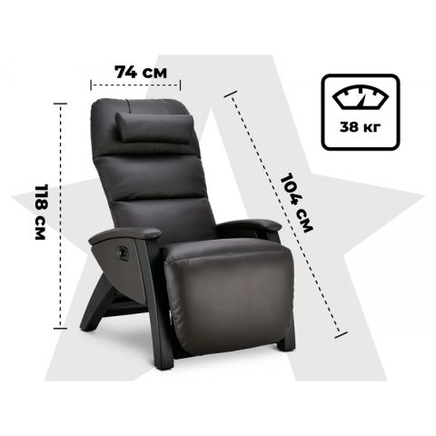 Кресло реклайнер с массажем FUJIMO Elysium Black