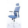 Кресло Falto Soul-Automatic SOL 01WAL/BL-BL 2D (каркас белый, спинка синяя, сидение синие)