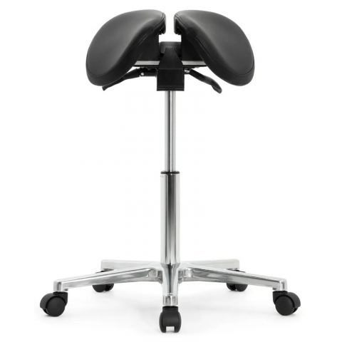 Стул-седло Falto-Salli-Activ 2203-1 обивка: экокожа black/ал. Крестовина