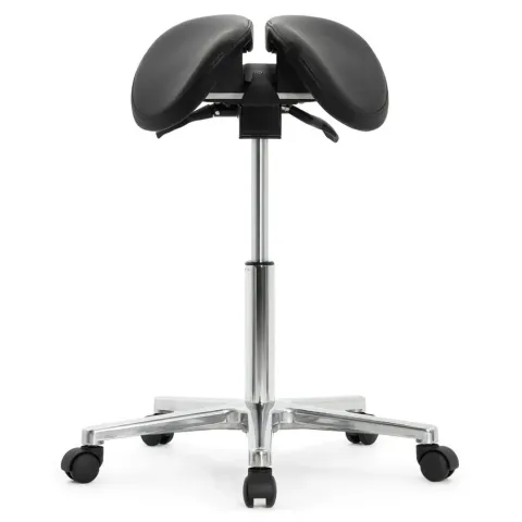 Стул-седло Falto-Salli-Activ 2203-1 обивка: экокожа black/ал. Крестовина
