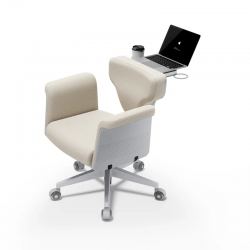 Кресло-трансформер FoxGear STUDIO Fabric, светло-серый