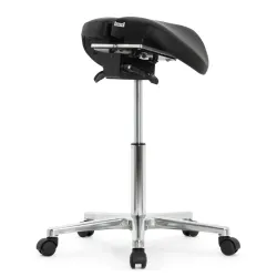Стул-седло Falto-Salli-Activ 2203-1 обивка: экокожа black/ал. Крестовина