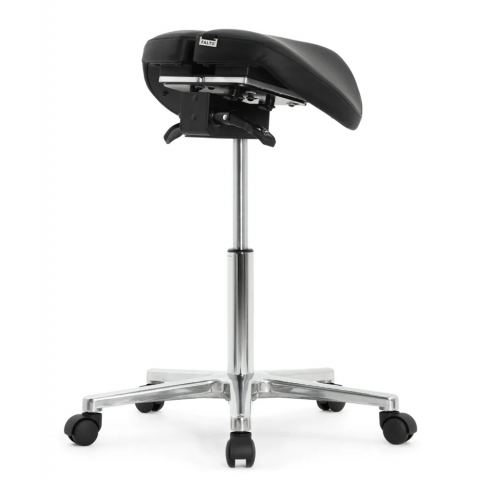 Стул-седло Falto-Salli-Activ 2203-1 обивка: экокожа black/ал. Крестовина