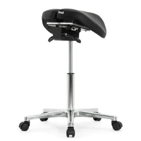 Стул-седло Falto-Salli-Activ 2203-1 обивка: экокожа black/ал. Крестовина