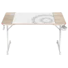 Стол компьютерный ZONE 51 TRINE 120 RGB Wood/White