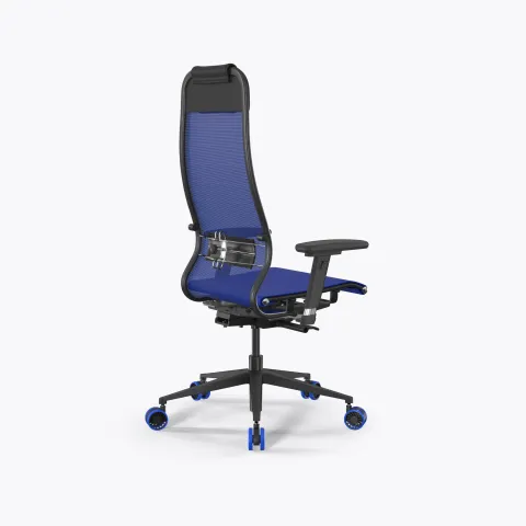 Кресло SynchroSit 10 B1-104D - X2 /Um00/Nb00/D03P(M23.B11.G19.W33), Синий