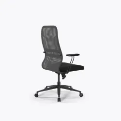 Кресло Sit 8 B2-8T - X1+UMF(X1) /Uh00/Wh00/T21bP-b(M09.B11.G19.W01), Св.серый-Черный