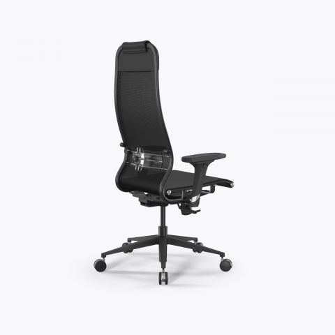 Кресло SynchroSit 10 B1-104D - T /Um00/Nb00/D02P(M25.B11.G19.W25), Черный