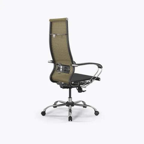Кресло ErgoLife Set 7/подл.131/осн.Synchro 003, Золотой ротанг-Черный