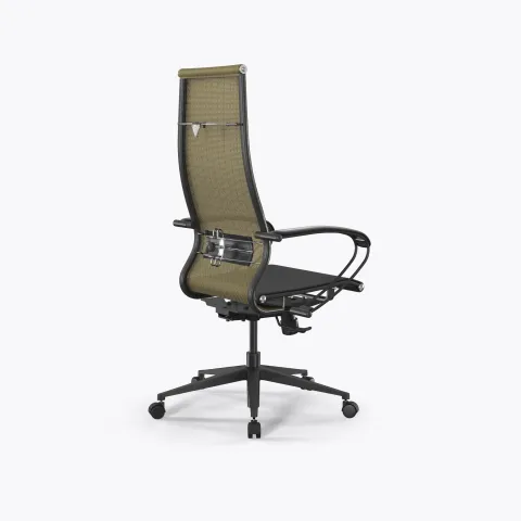 Кресло ErgoLife Set 7/подл.130/осн.Synchro 002, Золотой ротанг-Черный