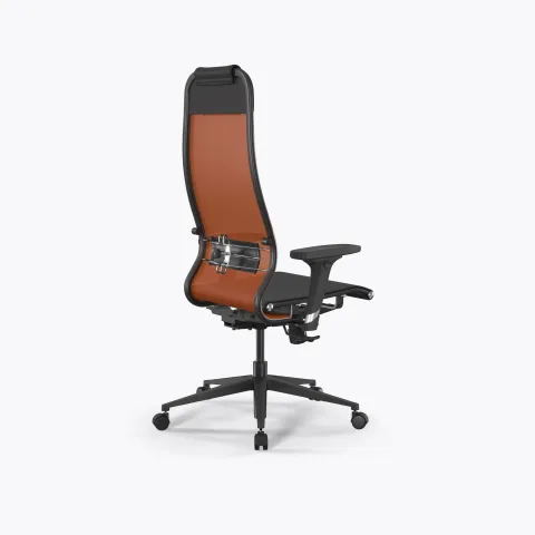 Кресло ErgoLife Set 4/подл.200/осн.Synchro 002, Оранжевый-Черный
