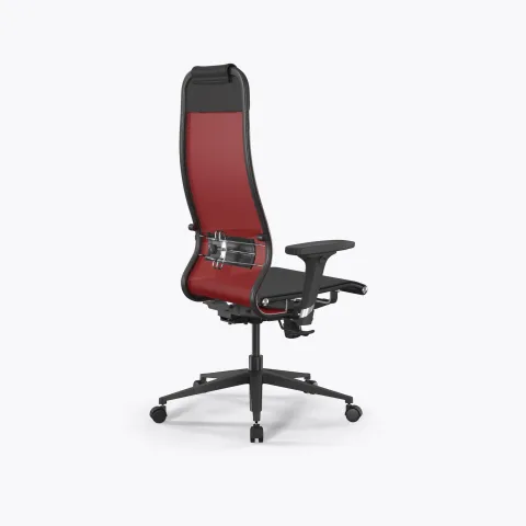 Кресло ErgoLife Set 4/подл.200/осн.Synchro 002, Красный-Черный
