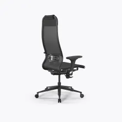 Кресло ErgoLife Set 4/подл.200/осн.Synchro 002, Серый-Черный