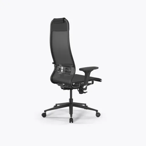 Кресло ErgoLife Set 4/подл.200/осн.Synchro 002, Серый-Черный