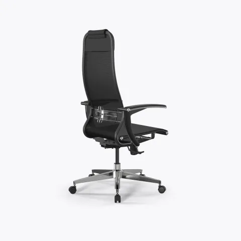 Кресло ErgoLife Set 4/подл.158/осн.Synchro 004, Черный