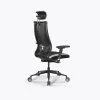Кресло SynchroSit 10 B2-170D - T+UMF(SY271)+Extra /Kb38/Wh09/D03P/H13mL-Pf-2D(M24.B11.G19.W31), Черный-Белый