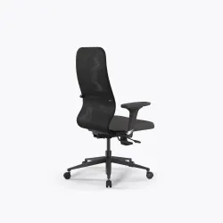 Кресло SynchroSit 8 B2-9D - X2+Bahama /Uh00/Wh12/D02P(M18.B11.G19.W02), Черный-Тем.серый