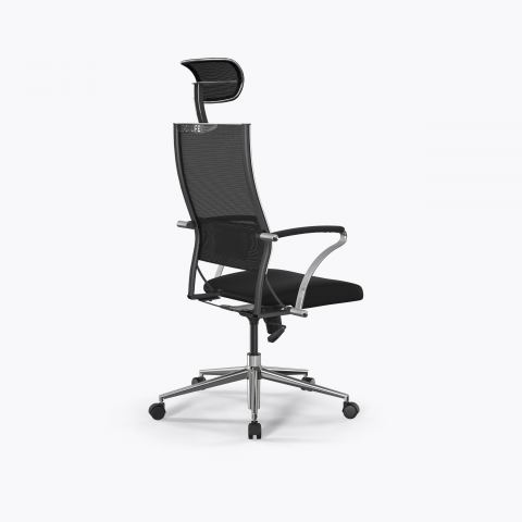 Кресло Sit Air-180 B2-290K - YP99+UMF(X1) /Km00/Wh00/K15cL/H13mM-1DF(M09.B23.G18.W01), Черный