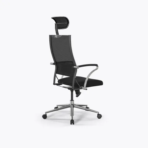 Кресло Sit Air-180 B2-290K - YP99+UMF(X1) /Km00/Wh00/K15cL/H13mM-1DF(M09.B23.G18.W01), Черный