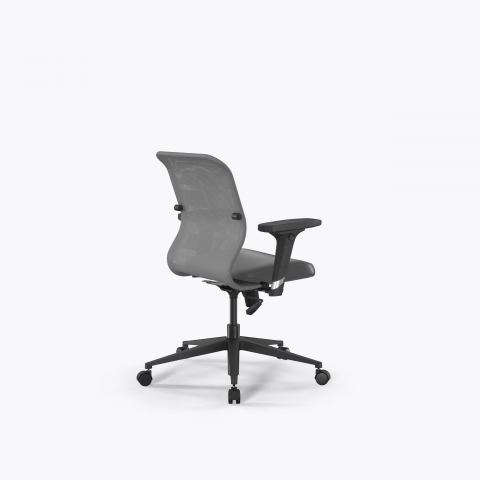 Кресло Sit 8 M4-9D - X2+Extra /Uh00/Wh12/D02P(M09.B11.G19.W02), Серый