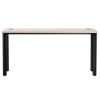 Стол прямой на металлокаркасе Everprof EVO 1580х670x755 мм опоры 45 гр Дуб Соната/Черный
