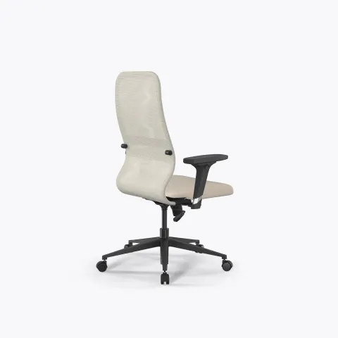 Кресло Sit 8 B2-9D - X2+Extra /Uh00/Wh12/D02P(M09.B11.G19.W02), Молочный