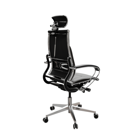 Кресло Move B2-10K - Infinity /Kc06/Nc06/K2cL/H13mL-3D(M26.B32.G25.W03), Черный (бежевая строчка)