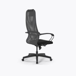 Кресло SU-B-8/подл.130/осн.001, Св.серый-Черный