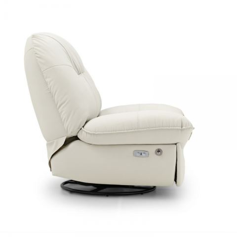 Кресло-реклайнер Eureka EEA02 с откидной спинкой и функцией качания, белый