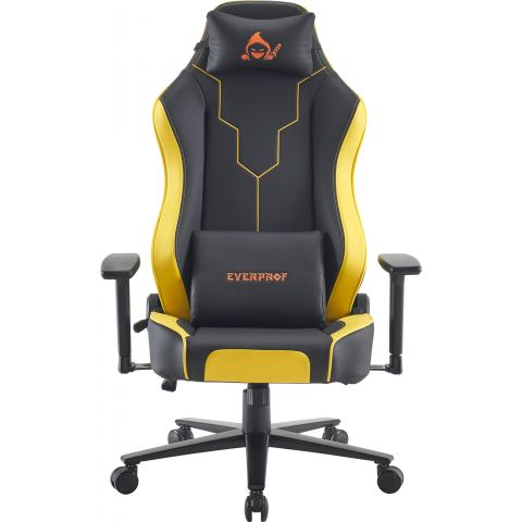 Кресло Everprof Rapid Экокожа Желтый/Черный
