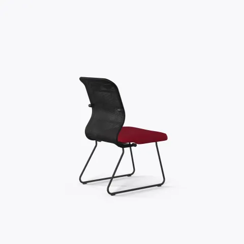 Кресло Sit 8 M4-9 - X2+Bahama /Uh00/Wh12(F57), Черный-Красный