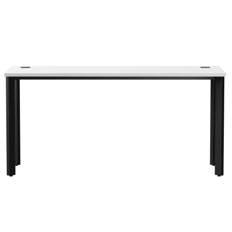 Стол прямой на металлокаркасе Everprof EVO 1580х670x755 мм опоры 45 гр Белый/Черный