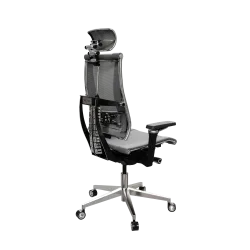 Кресло Y 4DF B2-14D - YM93+Infinity /Kc09/Nc09/D15P/H13mM-3D(M26.B32.G25.W04), Серый-Тем.Серый