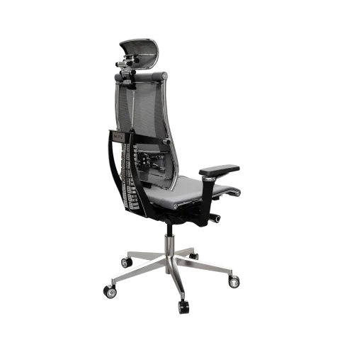 Кресло Y 4DF B2-14D - YM93+Infinity /Kc09/Nc09/D15P/H13mM-3D(M26.B32.G25.W04), Серый-Тем.Серый