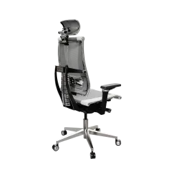 Кресло Y 4DF B2-14D - YM93+Infinity /Kc09/Nc09/D15P/H13mM-3D(M26.B32.G25.W04), Св.серый-Белый