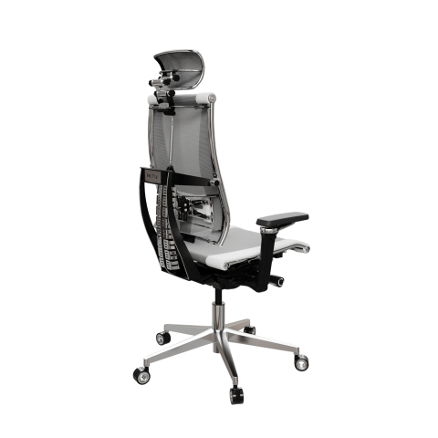 Кресло Y 4DF B2-14D - YM93+Infinity /Kc09/Nc09/D15P/H13mM-3D(M26.B32.G25.W04), Св.серый-Белый