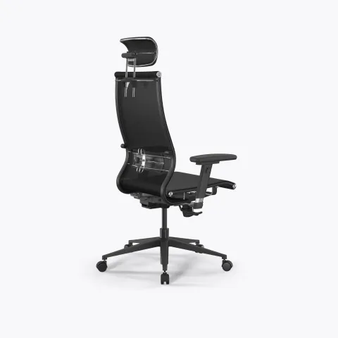 Кресло SynchroSit 10 B2-189D - T /Kb00/Nb00/D03P/H13mL-2D(M25.B11.G19.W02), Черный