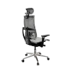 Кресло Y 4DF B2-5D - YM93 /Kc00/Nc00/D15P/H13mM-3D(M26.B32.G25.W03), Св.серый-Белый