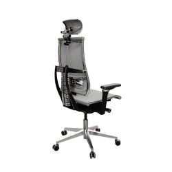 Кресло Y 4DF B2-5D - YM93 /Kc00/Nc00/D15P/H13mM-3D(M26.B32.G25.W03), Св.серый-Белый