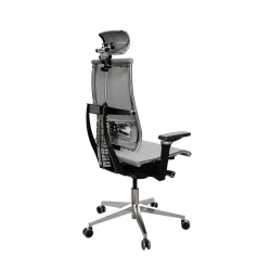 Кресло Y 4DF B2-5D - YM93 /Kc00/Nc00/D15P/H13mM-3D(M26.B32.G25.W03), Св.серый-Белый