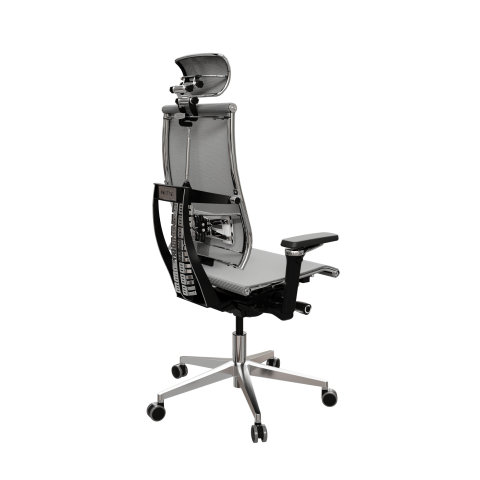 Кресло Y 4DF B2-5D - YM93 /Kc00/Nc00/D15P/H13mM-3D(M26.B32.G25.W03), Св.серый-Белый