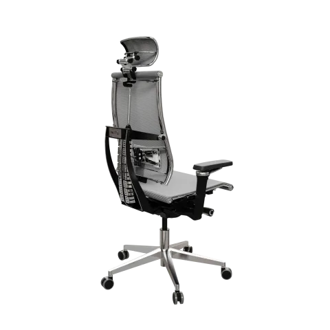 Кресло Y 4DF B2-5D - YM93 /Kc00/Nc00/D15P/H13mM-3D(M26.B32.G25.W03), Св.серый-Белый