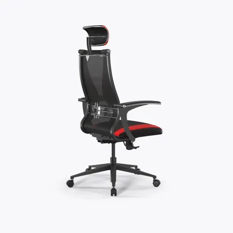 Кресло SynchroSit 10 B2-170U - T+UMF(SY271)+Extra /Kb38/Wh09/U0mL-b/H13mL-Pf-1DF(M20.B11.G19.W02), Черн-Крас